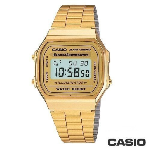 【八度空間】CASIO A168WG-9 金色復刻版的方形經典電子錶