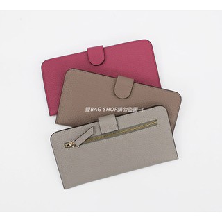 ⚠️現貨 愛BAG SHOP韓國精品包WHOSBAG官網簡約質感荔枝紋馬卡龍色系小牛皮按扣式長夾共七色1380預購代購