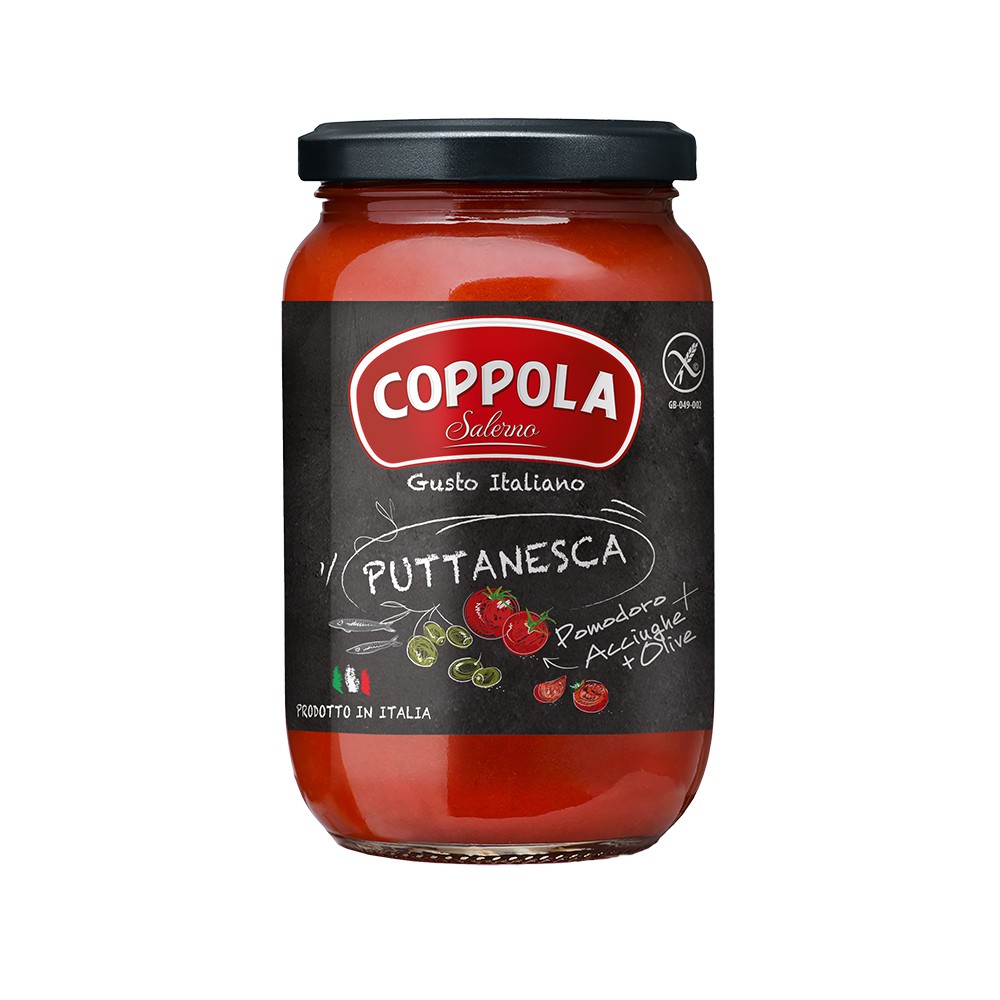 Coppola無加糖鯷魚橄欖番茄麺醬 Puttanesca (Pomodoro + Anchovies + Olive)