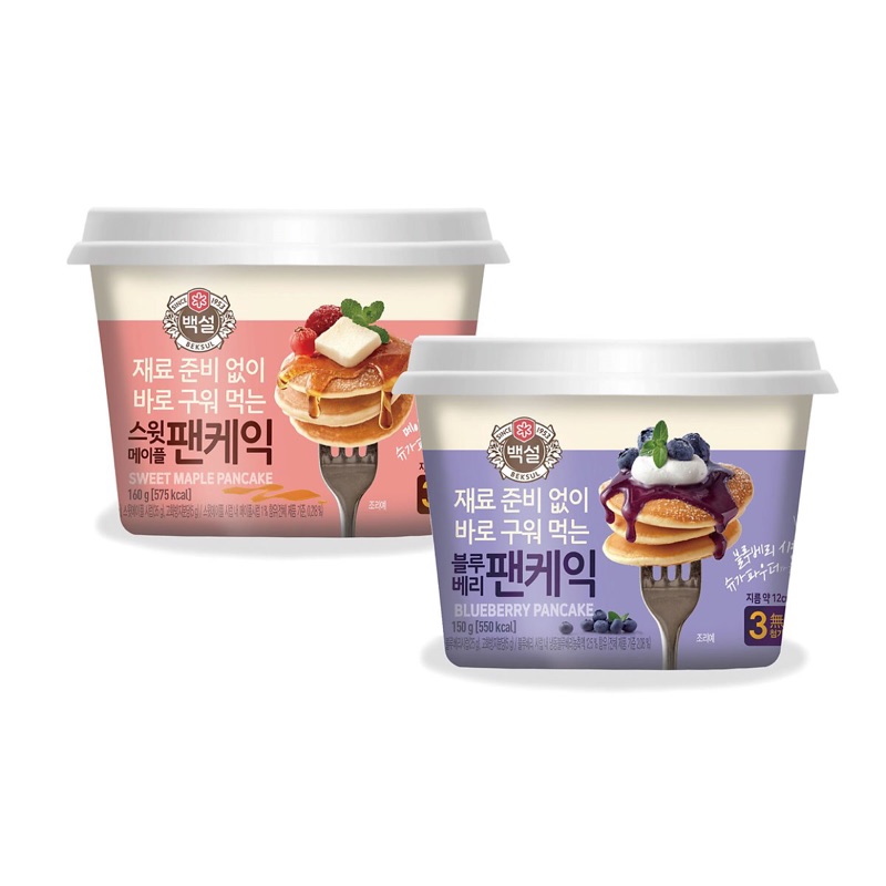 「現貨特價」韓國 CJ 懶人鬆餅diy 楓糖 藍莓 鬆餅粉 160g