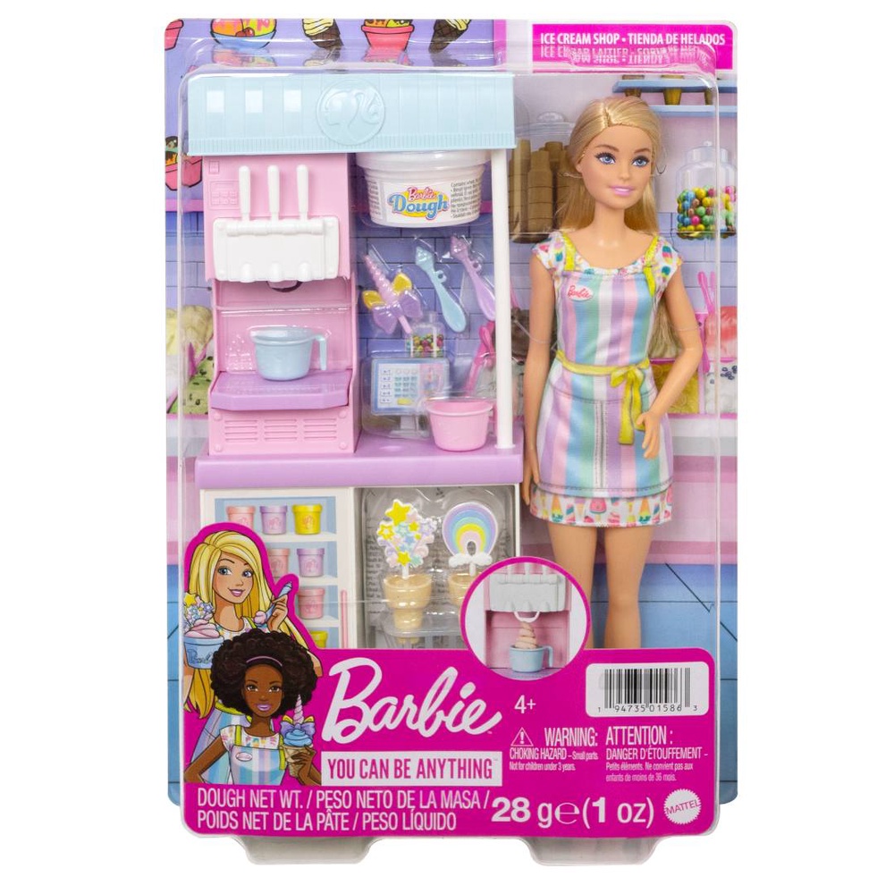 Mattel 芭比冰淇淋店組合  Barbie 芭比 娃娃 正版 美泰兒