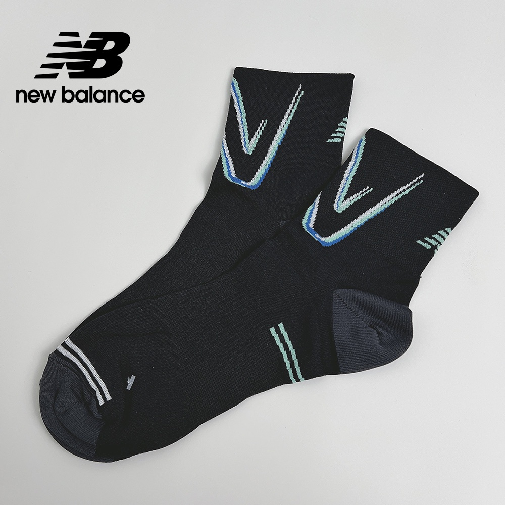 【New Balance】 NB 吸濕排汗短襪_中性_黑色_LAS24133BK