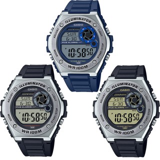 【CASIO】卡西歐 膠帶電子錶 MWD-100H 系列 共3款 原廠公司貨【關注折扣】