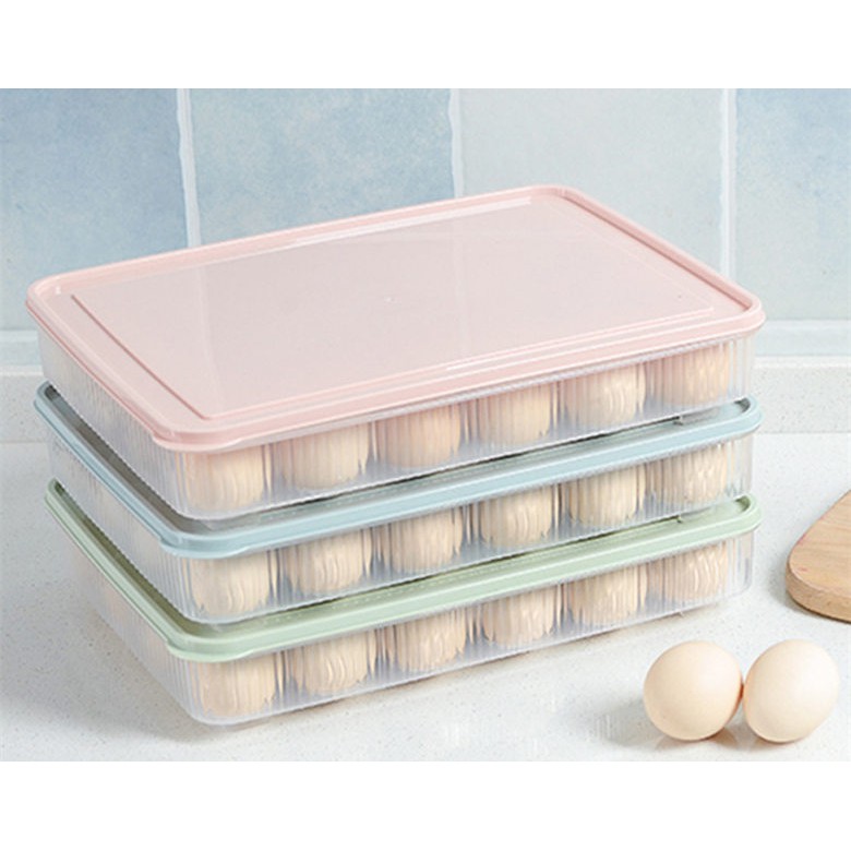 廚房保鮮雞蛋盒 廚房整理雞蛋盒 創意24格 塑膠收納盒 防碎盒 冰箱保鮮盒 防塵收納盒 收納盒 蛋盒 保鮮盒 儲物整理盒