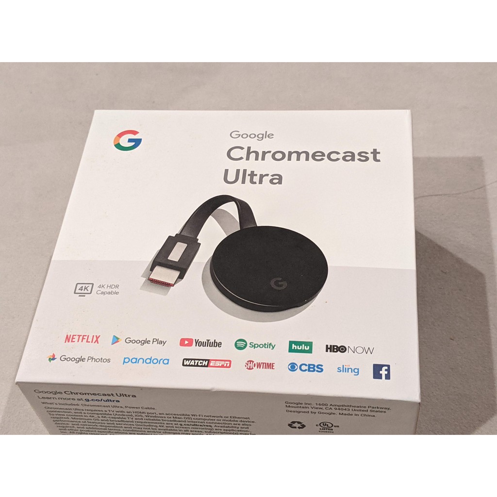 Google Chromecast Ultra 4K HDR UHD Stadia