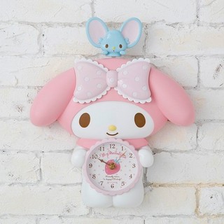 ☆ 海賊專賣店☆HELLO KITTY專區☆日本進口☆可面交☆美樂蒂 造型 搖搖擺擺 時鐘 掛鐘 壁鐘 擺鐘 壁掛鐘