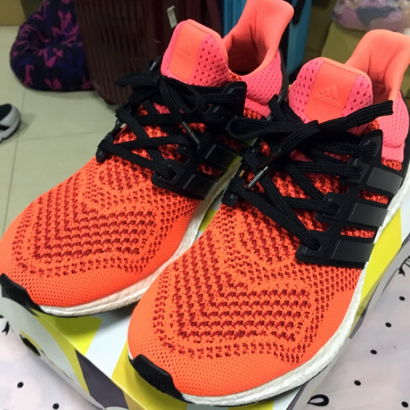 ADIDAS ULTRA BOOST 1.0 一代 黑橘 9.5號（27.5cm)  ultraboost nmd 參考