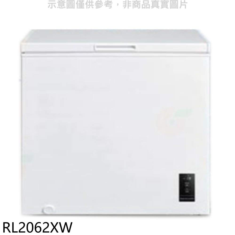 東元206公升上掀式臥式變頻冷凍櫃RL2062XW(含標準安裝) 大型配送