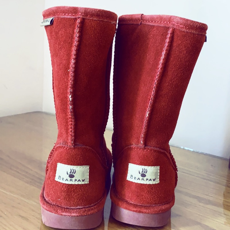 全新 美國正版BEARPAW 雪靴 紅色