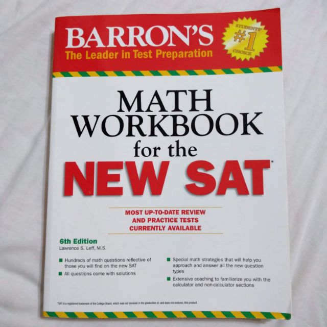 BARRON'S MATH WORKBOOK for the NEW SAT