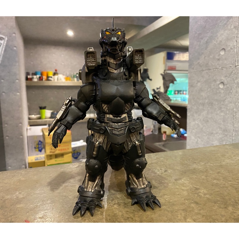 Bandai 萬代軟膠老品2002 2003 三式機龍重武裝型機械哥吉拉黑色特別版非xplus Shm 蝦皮購物