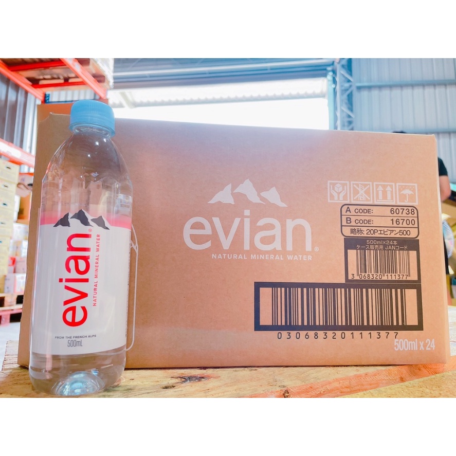 免運 法國依雲天然礦泉水 礦泉水Evian500mlx24入 便宜售 衝評價 保證最新進貨 全新包裝 天然水 阿爾卑斯山