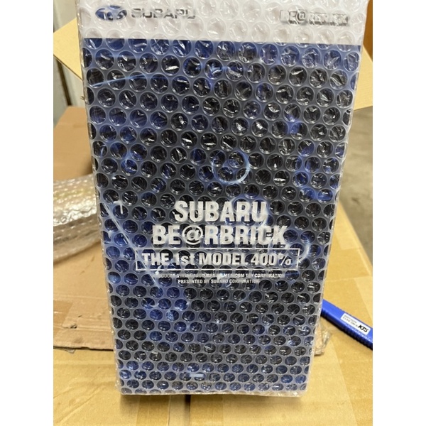 熊 日本 聯名 BE@RBRICK  SUBARU400%電鍍藍