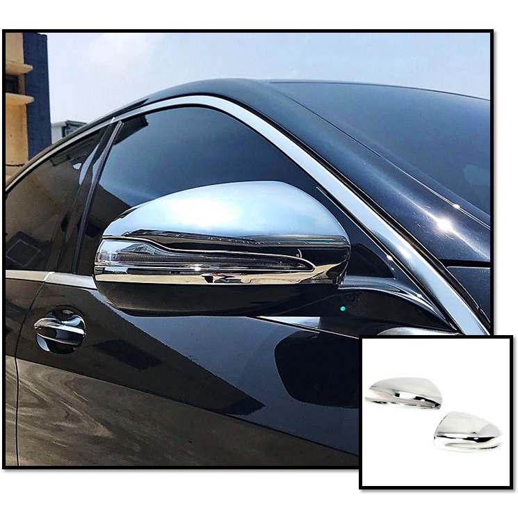 圓夢工廠 Benz 賓士 改款 W213 E200 E220 E300 2020~2023 鍍鉻銀 後視鏡蓋 後照鏡蓋