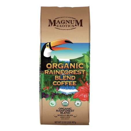 好市多❤️熱帶雨林有機咖啡豆2磅/907公克（中深度烘培）