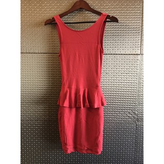 正品 Zara紅色洋裝 H&M內搭牛仔褲 歐美品牌短洋裝 made in USA