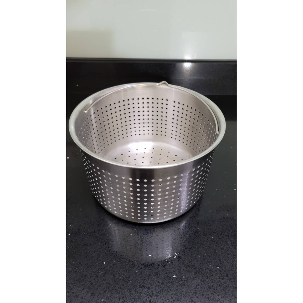 二手近新  不鏽鋼瀝籃 濾籃 可用於快鍋 樂鍋