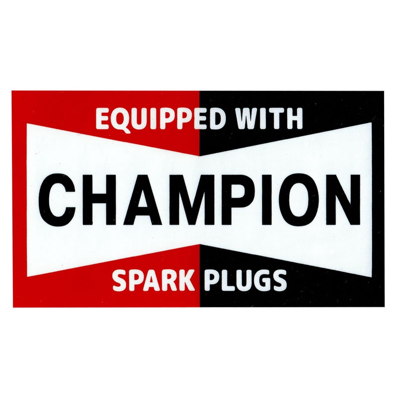 ST002 CHAMPION SPARK PLUG STICKERS 防水 貼紙 車貼 安全帽貼 (1入) 化學原宿