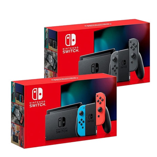 任天堂 Nintendo Switch新型電力加強版主機 電光紅&amp;電光藍