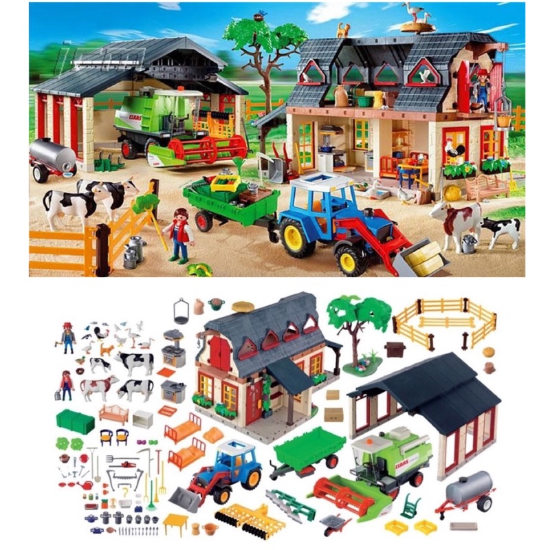 「稀有 絕版」Playmobil 4055摩比人 熱鬧農場