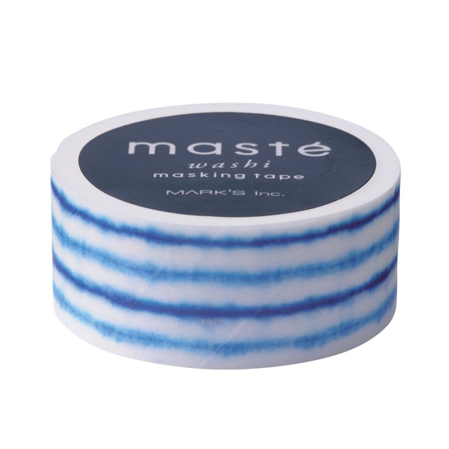 ●安琪書坊【紙膠帶分裝】日本 MARK'S maste - 水波絢染（1.5cm / 50cm）