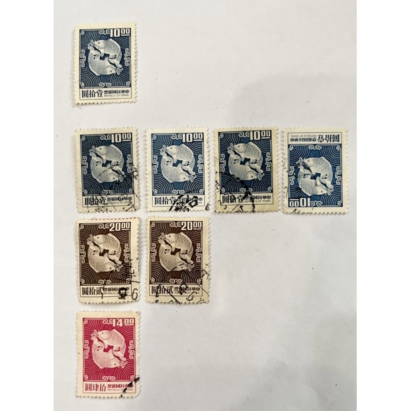 58年常A092雙鯉圖郵票品相佳絶版稀少，阿紅珍藏的郵票大出清