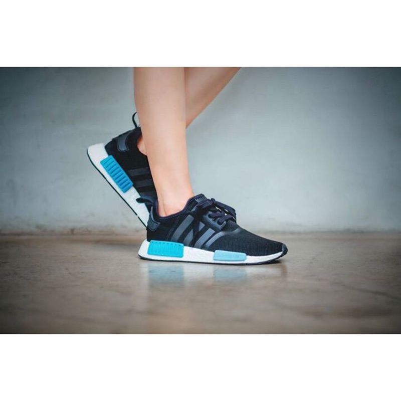adidas nmd r1 黑藍 女鞋 us5-us8 BY9951