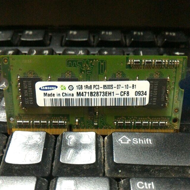 筆電記憶體 Samsung 1GB DDR3-1066 (1Rx8 PC3-8500S) 三星