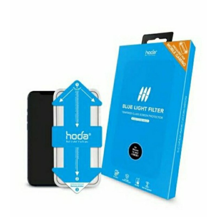 全新未使用  HODA iPhone12/12 PRO 6.1吋 手遊專用霧面磨砂抗藍光滿版玻璃保護 附貼膜神器