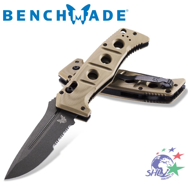 Benchmade Auto Adamas 自動折刀 / 沙色G10柄灰齒刃 / 2750SGY-3【詮國】