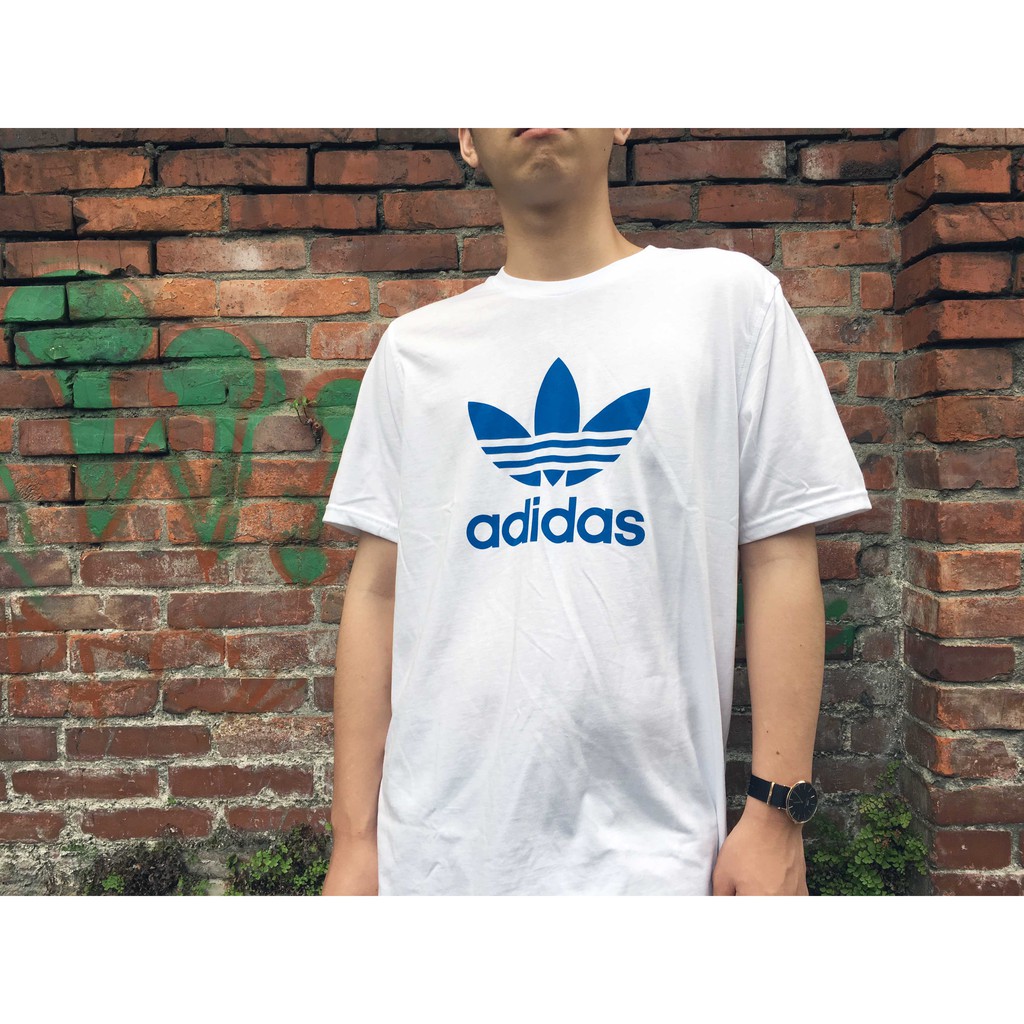 IMPACT Adidas Originals Trefoil Tee Logo 白藍三葉草短T DH5774 | 蝦皮購物