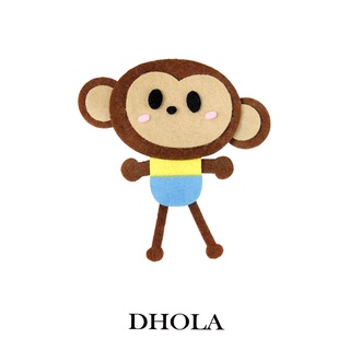DHOLA｜【 大臉可愛猴材料包 】不織布 材料包 團體教學 朵拉手藝