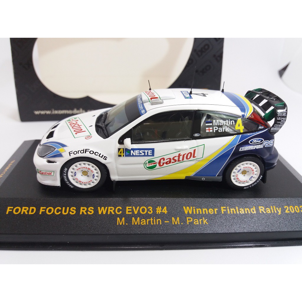 IXO 1/43 Ford 福特 Focus RS WRC Evo3 #7 Mexico Rally 2003