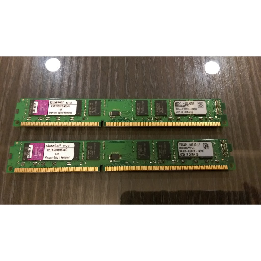 金士頓DDR3-1333 雙面顆粒4GX2條&amp;CPU INTEL i5-2500k 裸U 無風扇