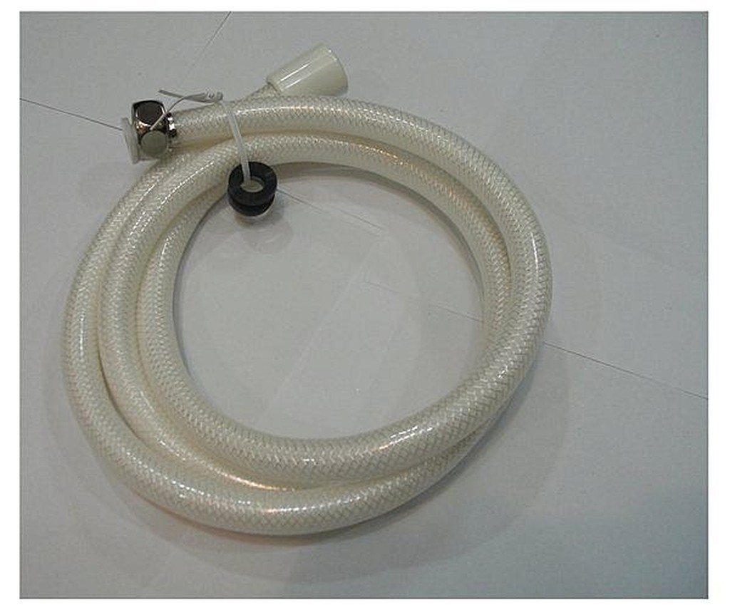 台灣製造-蓮蓬頭專用連接軟管(耐熱塑膠纖維水管)1條-150公分-耐用耐壓 (4分牙)