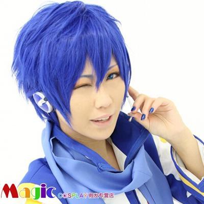 Pliang01大哥kaito 日向秀樹許博遠妖精的尾巴杰拉爾藍色cos假髮 蝦皮購物