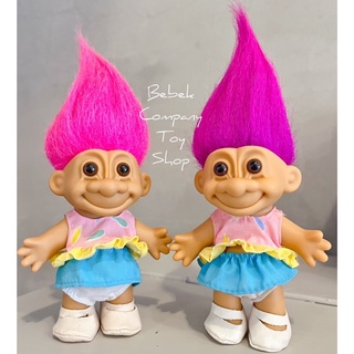 1980s VTG troll doll trolls 女孩 醜娃 巨魔娃娃 幸運小子 古董玩具 玩具總動員
