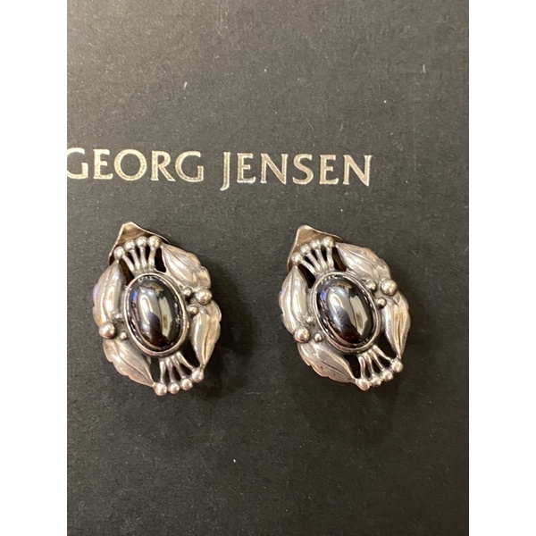 georg Jensen 2000年首刻年度灰鐵石耳環