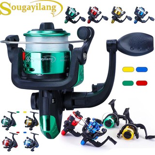 Sougayilang 漁具 迷你釣魚捲軸紡車輪捲線器 5:2:1轉速比 帶魚線漁輪 戶外釣魚漁具 河釣庫釣左右手可互換