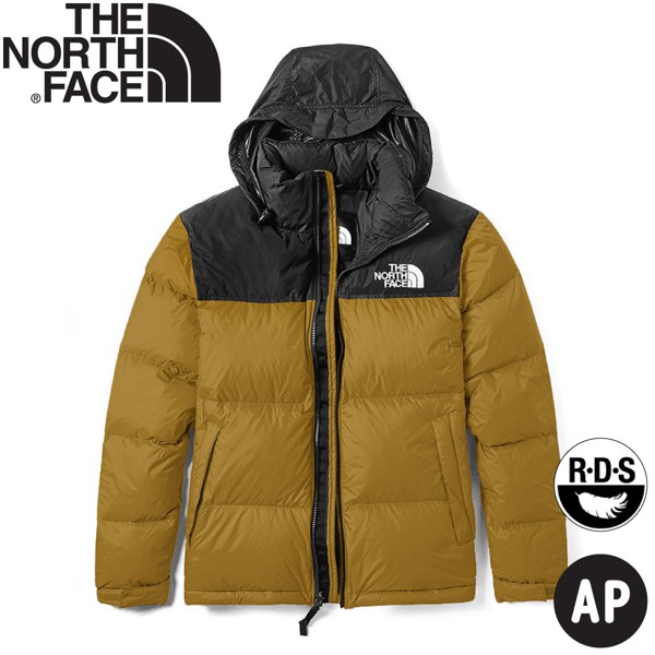 【The North Face 男 ICON經典配色保暖鵝絨外套《土黃》】496S/羽絨外套/保暖外套/夾克/悠遊山水