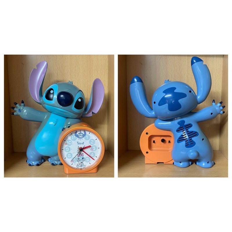 日本 罕見 迪士尼 星際寶貝Stitch 史迪奇 公仔鬧鐘 時鐘