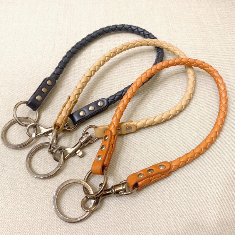 BOTTEGA VENETA BV 編織鑰匙圈/吊飾 三色分售 紅/橘/藍