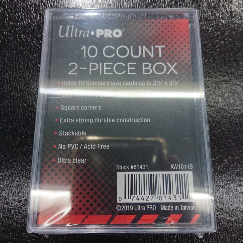 Ultra Pro 10張裝 硬卡盒 球員卡適合 厚度可到180pt 裸卡可裝10張多 多汁蜂蜜 寶可夢 魔風