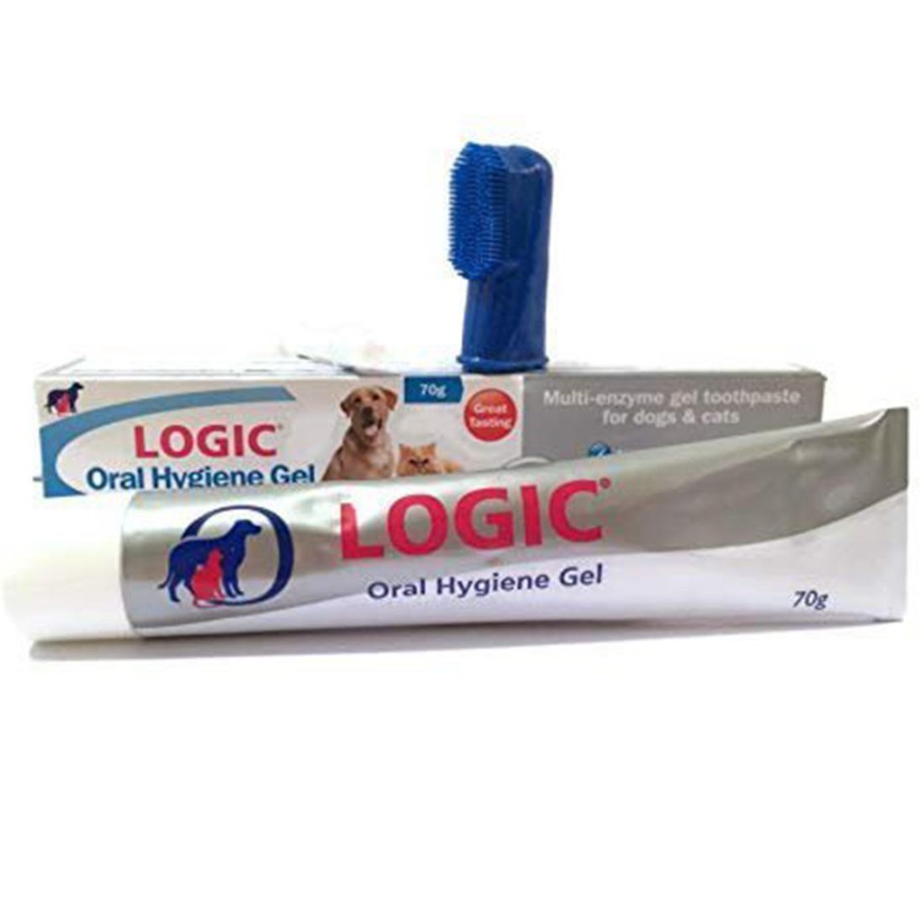 英國CEVA LOGIC 歐樂 西華害淨犬貓免洗牙膏 70g 犬貓免洗牙膏 簡單好用 附指套『WANG』