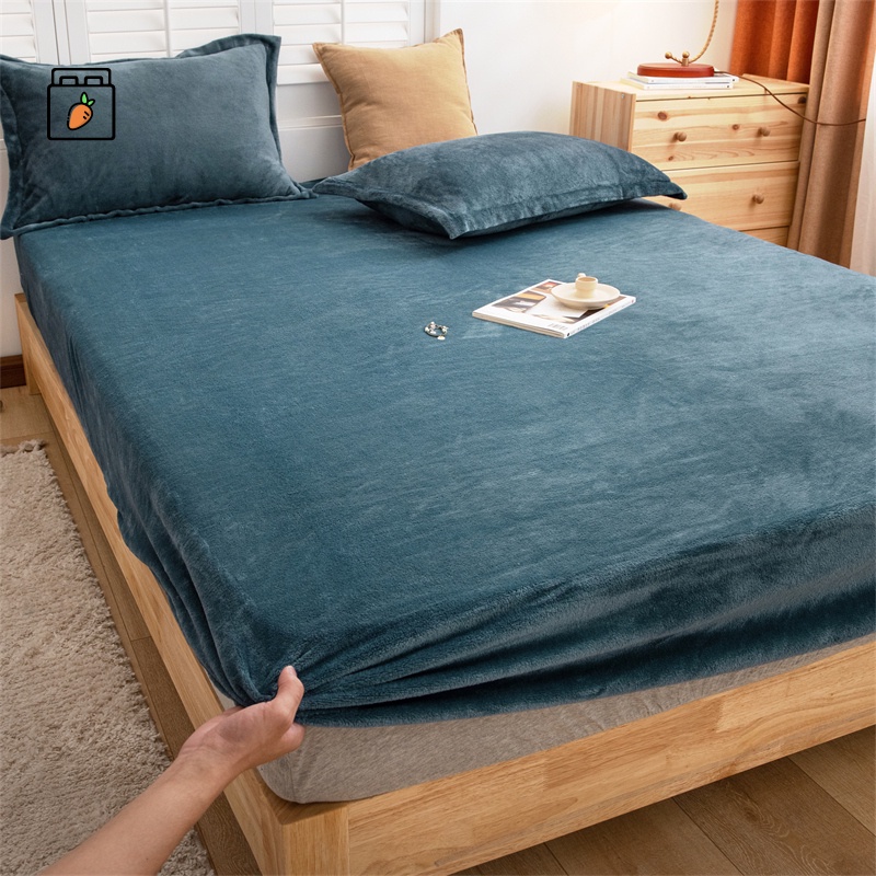 素色法蘭絨 牛奶絨單床包 單人法蘭絨床包 雙人加大特大床包 法蘭絨枕套 素色床包 冬季加厚絨類床包 床罩 床單