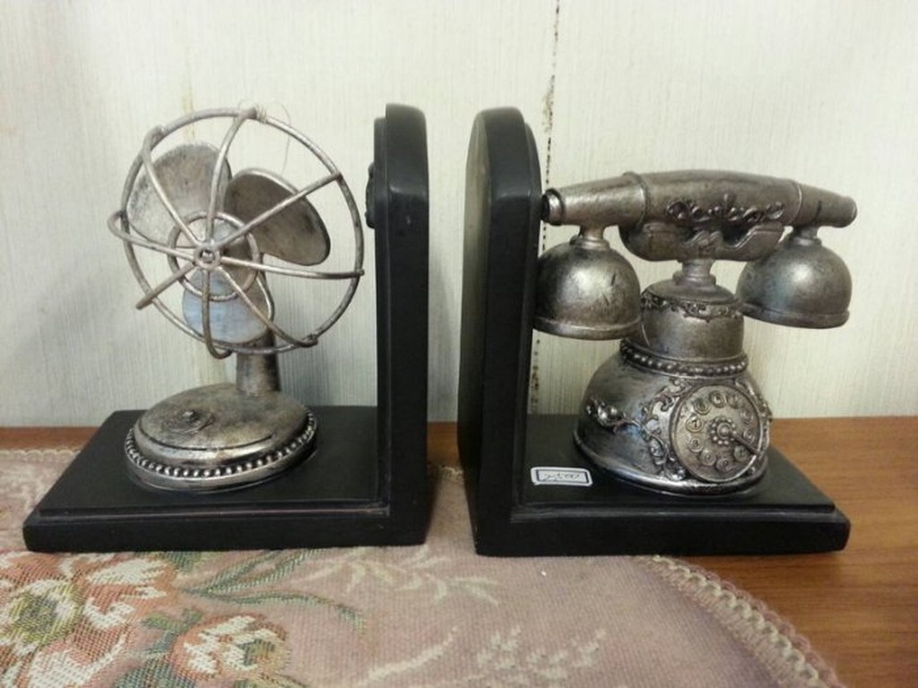 鄉村雜貨古董電話吹風機 (可當書擋 文鎮)