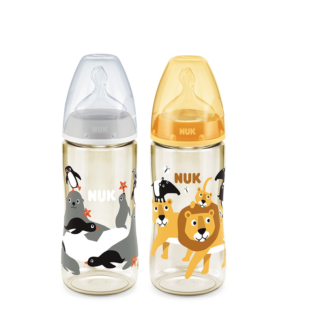 德國NUK-動物系寬口徑PPSU奶瓶1入 (150ML/300ML)