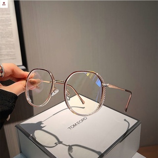 眼鏡 近視眼鏡 可配度數眼鏡 眼鏡框 圓框透明平光防藍光 鏡架 女款眼鏡