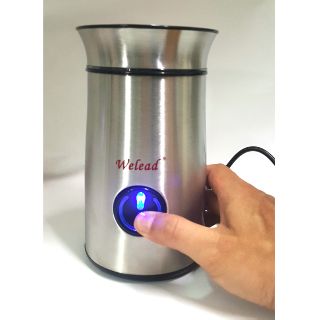 免運/Welead藍光電動磨豆機/送原木毛刷(安全扣蓋啟動裝置)