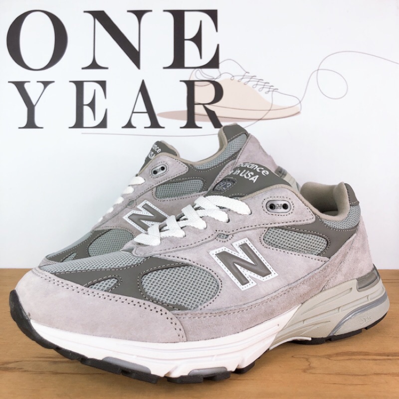 ONE YEAR_ New Balance NB 993 美國製灰鐵灰麂皮復古反光3M MR993GL